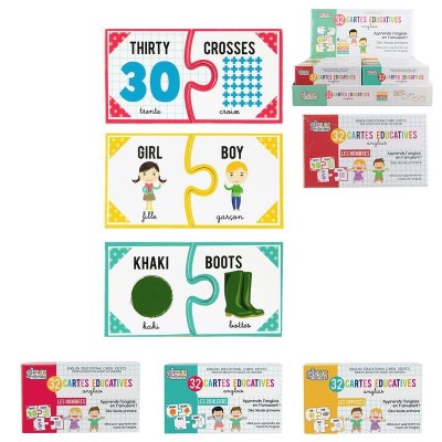 Cartes Éducatives Anglais 32 Cartes - Jeux 2 Mômes | Senbonsplans Dakar