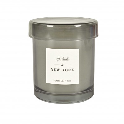 Scented candle in jar with lid – Red/Gray