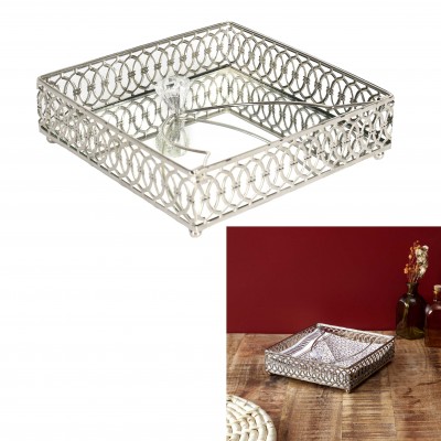 Decorative Metal Napkin Tray | Senbonsplans Dakar