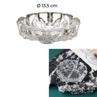 Glass Dish 13.5cm - Decorative Design | Senbonsplans Dakar