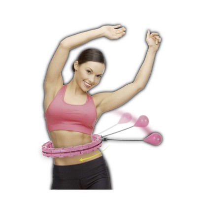 Cerceau fitness avec poids – Hula Hoop de massage ajustable