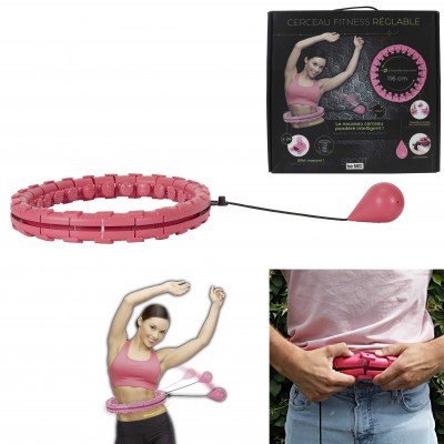 Cerceau fitness avec poids – Hula Hoop de massage ajustable