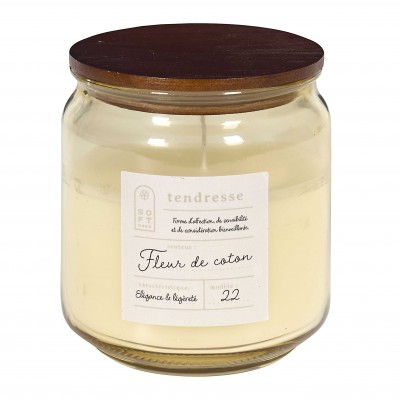 Bougie parfumée en pot avec couvercle – Senteur naturelle – Décoration maison