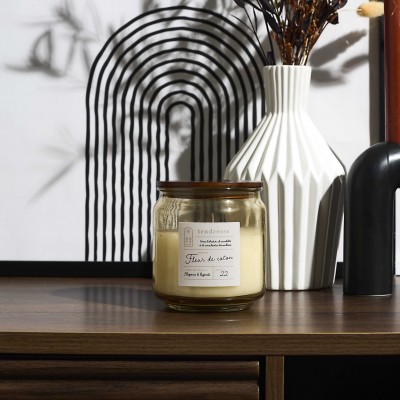 Scented Candle in Glass Jar - Long Lasting Fragrance | Senbonsplans Dakar