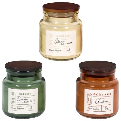 Scented candle in a jar with lid – Natural fragrance – Home decoration