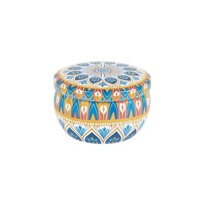 BOUGIE RONDE METAL MANDALA