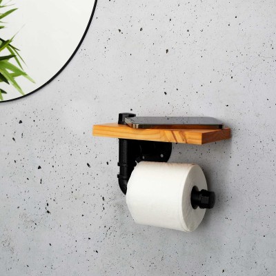 Support Industriel Papier Toilette Bois et Métal | Senbonsplans Dakar