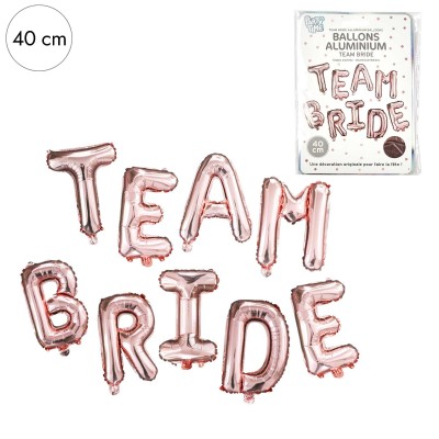 Ballons lettres « Team Bride » – Décoration EVJF