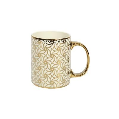 Mug Design Doré en Céramique | Tasse Élégante | Senbonsplans Sénégal