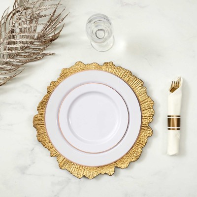 Gold Decorative Charger Plate – Elegant Table Presentation Tray