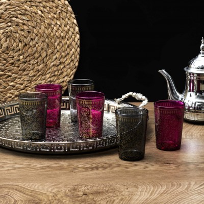 Set of Colored Decorative Drinking Glasses – Water & Beverage Glasses