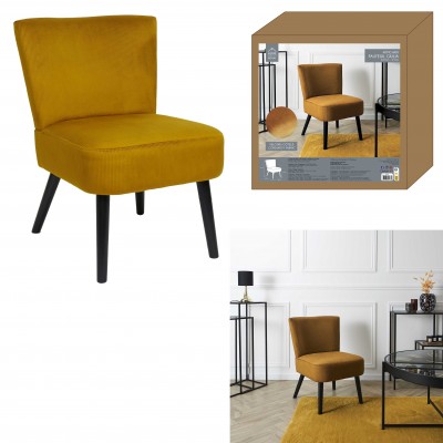 Fauteuil en velours moderne – Chaise d’appoint design