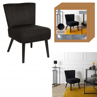 Fauteuil en velours moderne – Chaise d’appoint design