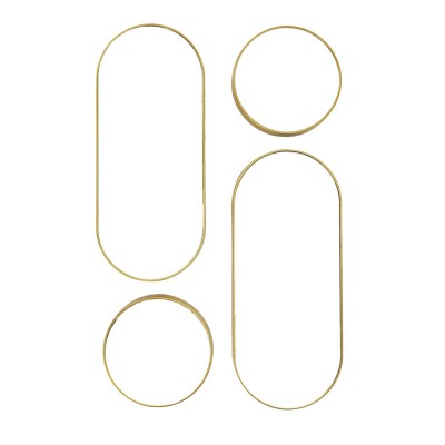Versa Round and Oval Decorative Mirror - Gold Frame | Senbonsplans Dakar
