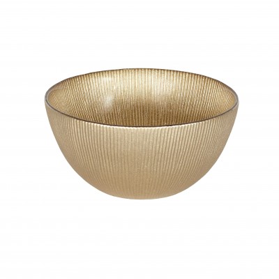 Gold Decorative Set – Bowl and Serving Tray