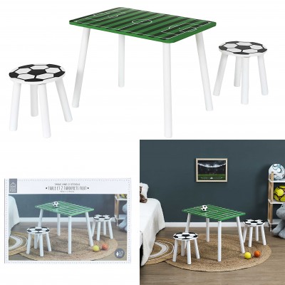 Ensemble table et chaises pour enfants – Thème football