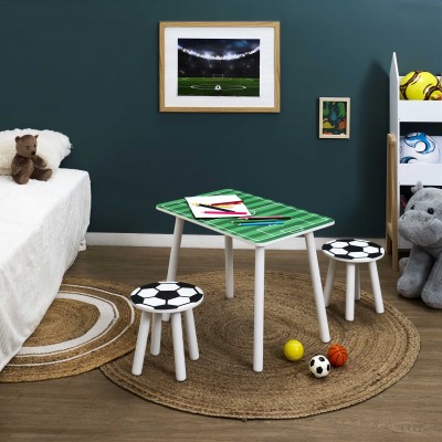 Kids Table and Chair Set – Football Theme
