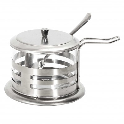 Stainless Steel Parmesan Cheese Shaker with Spoon