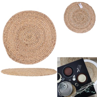 Set de table rond en fibres naturelles – Style bohème
