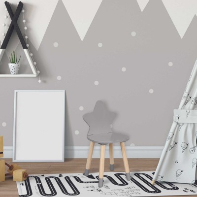 Chaise Étoile Gris pour Enfant - Pieds Bois | Senbonsplans Dakar