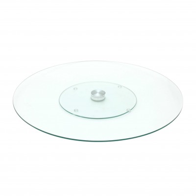 Plateau tournant en verre pour table (Lazy Susan)