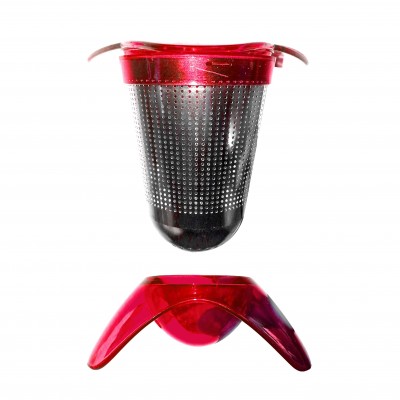 Infuseur à thé en acier inoxydable avec support