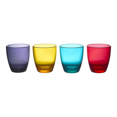 Verre à Jus Plastique Coloré - Set Multicolore | Senbonsplans Dakar