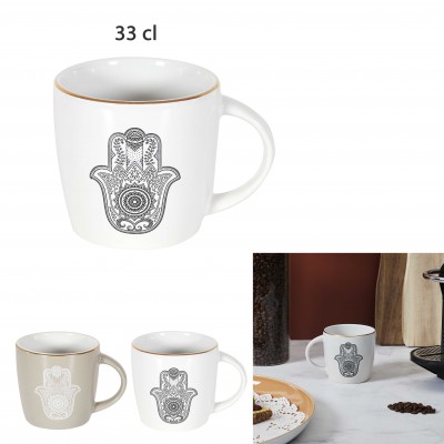 Tasse en céramique décorative pour café et thé