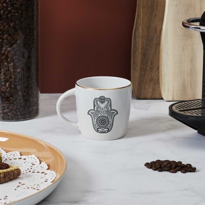 Tasse Céramique Décorative Main de Fatma 33cl | Senbonsplans Dakar