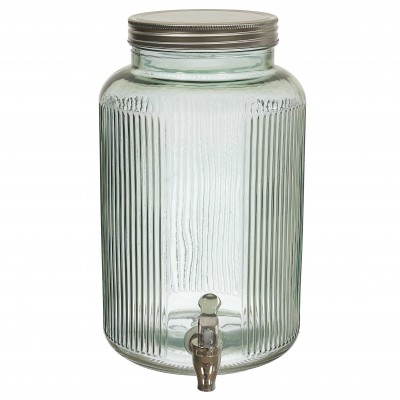 Distributeur de boissons en verre avec robinet