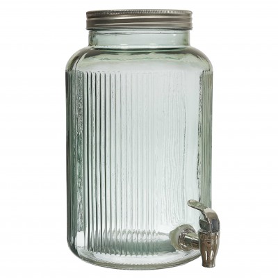 Distributeur de boissons en verre avec robinet