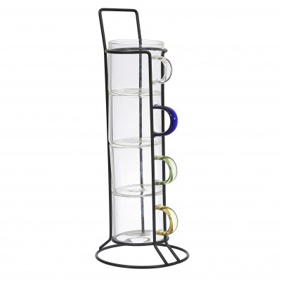 Support à tasses vertical en métal – Porte-mugs