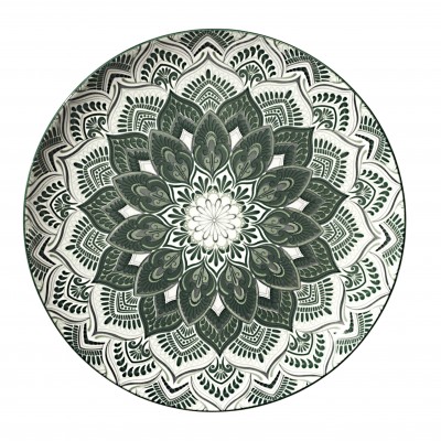 Service vaisselle Mandala vert