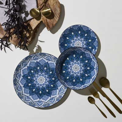 Blue Pattern Porcelain Dinner Plate