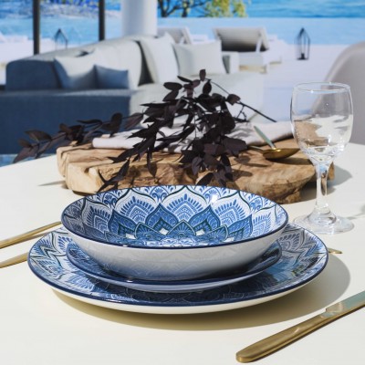 Blue Pattern Porcelain Dinner Plate