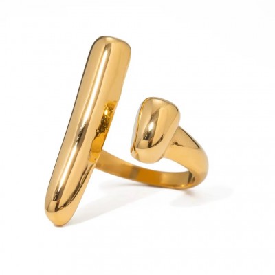 Bague à barre double