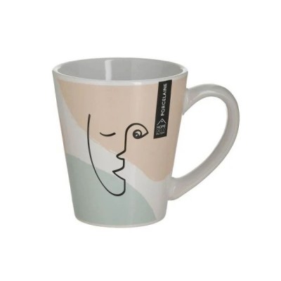 Mug en porcelaine Saumon/Vert