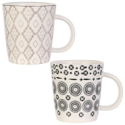 MUG PORCELAINE DECORÉ 25 CL