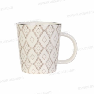 MUG PORCELAINE DECORÉ 25 CL