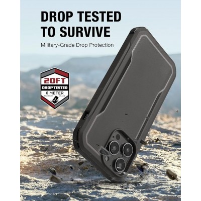 Coque Raptic Fort Built iPhone 14 Pro Max Noir – MagSafe Antichoc
