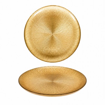 Gold Glass Plate 21cm | Dakar, Senegal