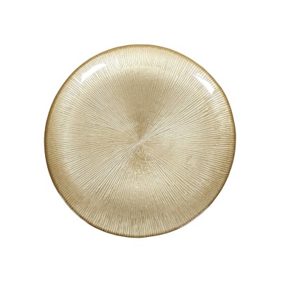 Round Gold Decorative Tray – Elegant Serving Tray 27cm