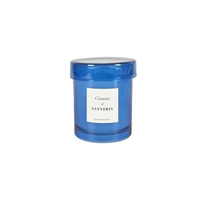 SCENTED CANDLE TOP COLOURED GLASS