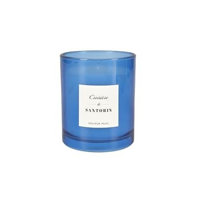 SCENTED CANDLE TOP COLOURED GLASS