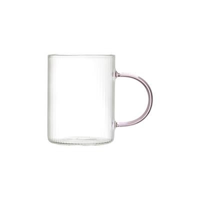 STRILLE GLASS MUG WITH COLOURED HANDLE