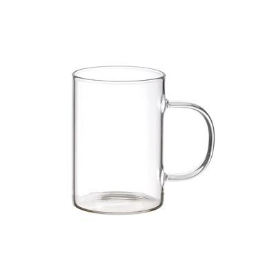 TASSE EN VERRE À POIGNÉE COLORÉE