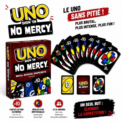 UNO No Mercy | Jeu de Cartes Original - Livraison Dakar Sénégal