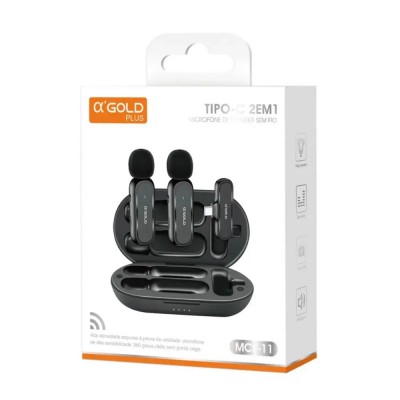 α'Gold Plus 2-in-1 Dual Wireless Lavalier Microphone Kit (Type-C)