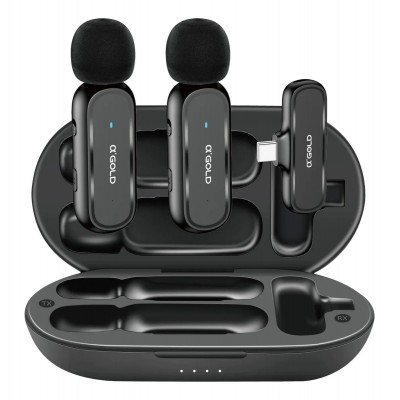 α'Gold Plus 2-in-1 Dual Wireless Lavalier Microphone Kit (Type-C)