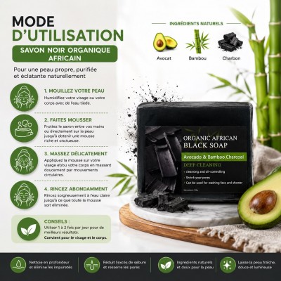 Savon noir africain bio